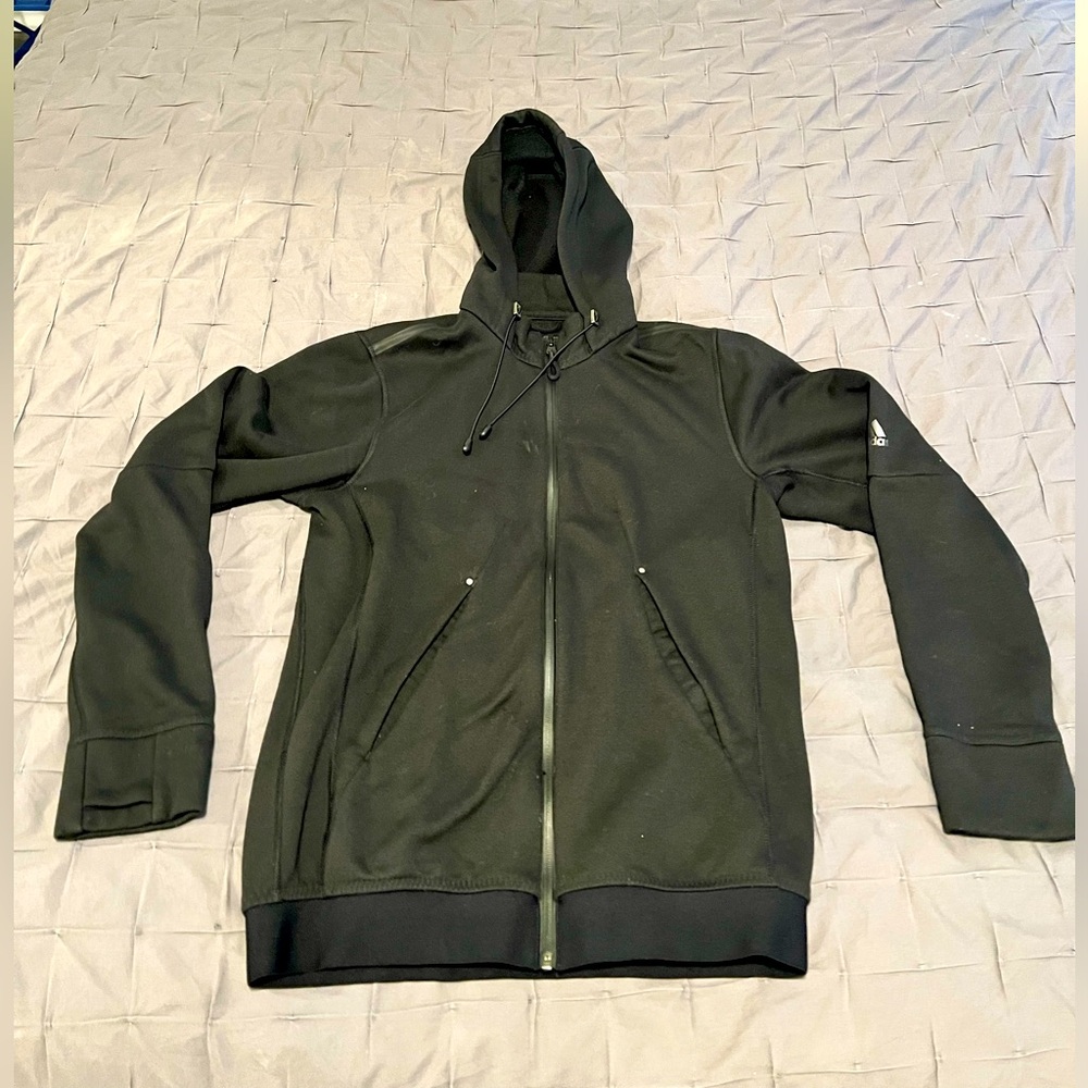 Great Adidas sweat jacket black medium